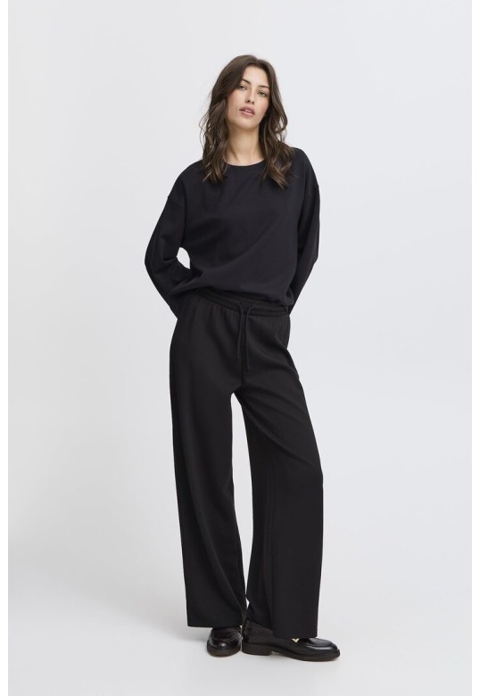 BYPUSTI TROUSERS BLACK