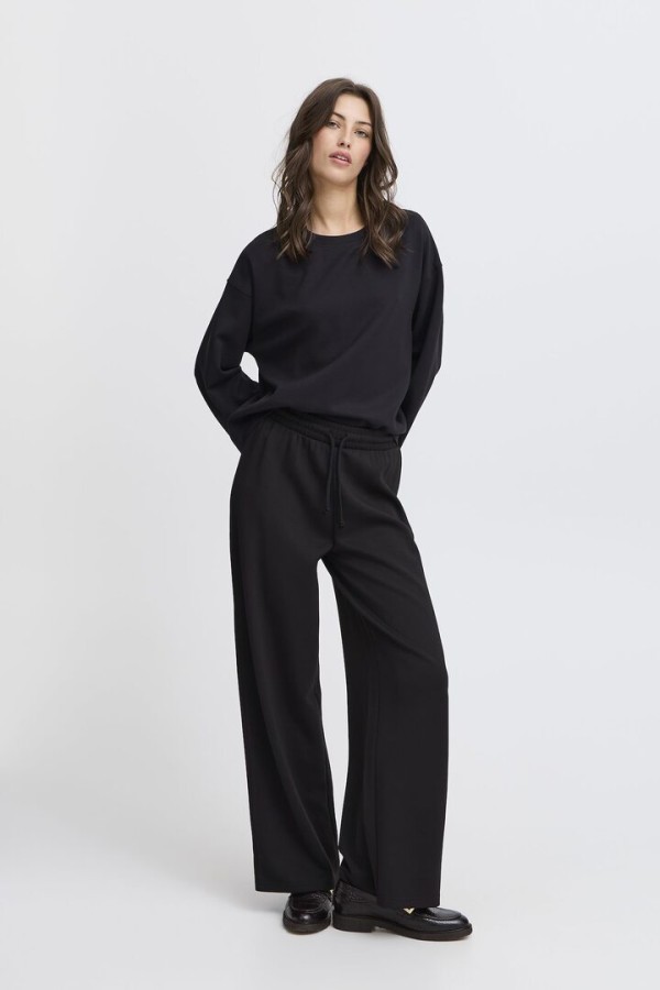 BYPUSTI TROUSERS BLACK