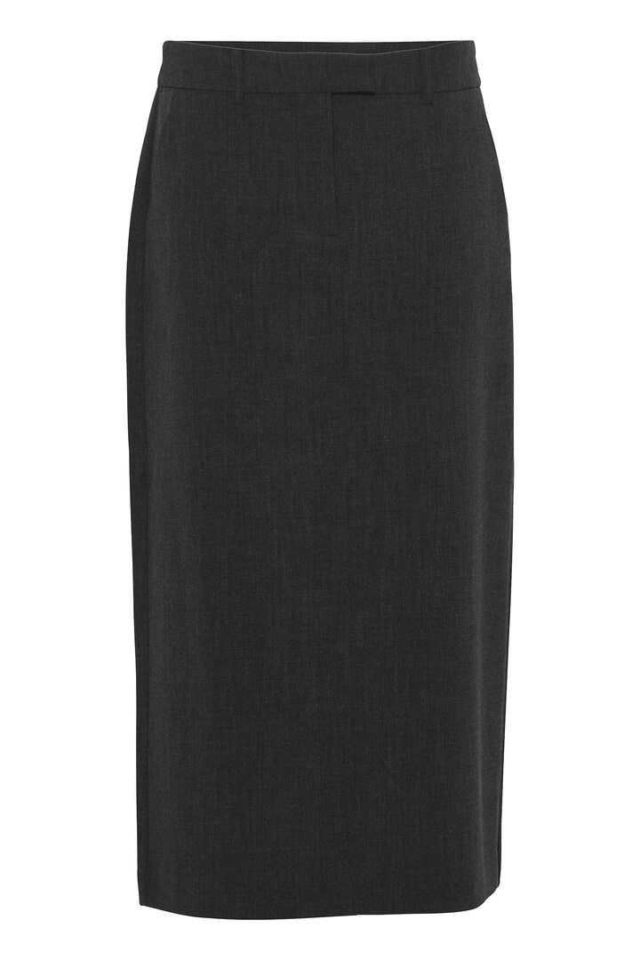 BYDANTA SKIRT BLACK MELANGE