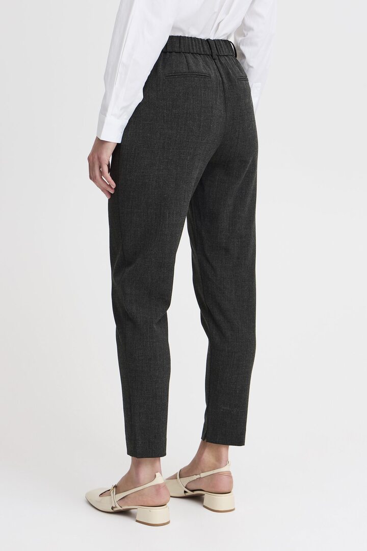 BYDANTA TROUSERS BLACK MELANGE