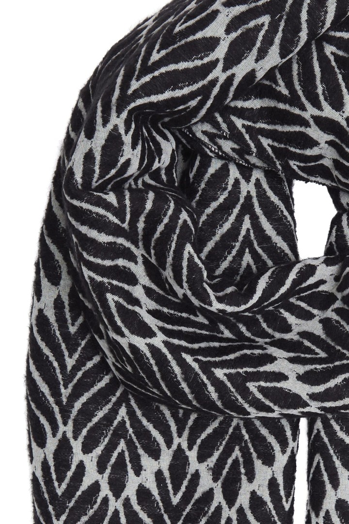 BAVILEAF SCARF BLACK MIX