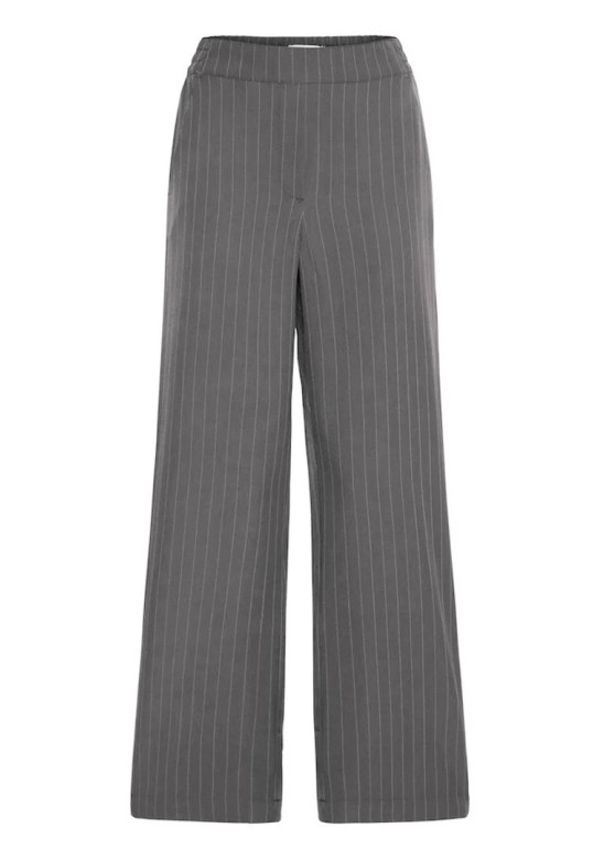 BYMMIDDE TROUSERS GREY MEL.PINSTRIPE MIX