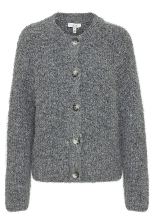 BYMILLER CARDIGAN MID GREY MELANGE