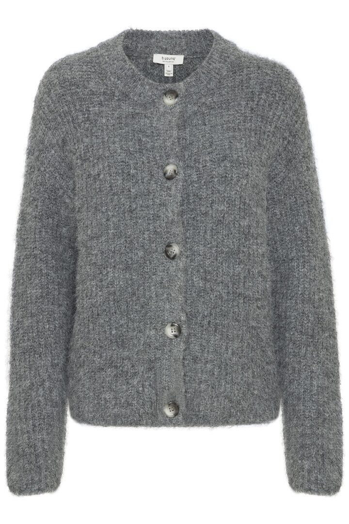 BYMILLER CARDIGAN MID GREY MELANGE