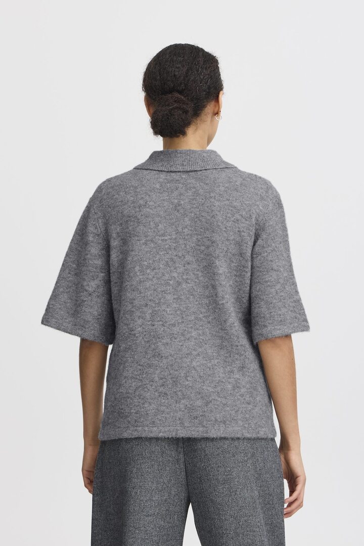 BYOMEA PULLOVER MID GREY MELANGE