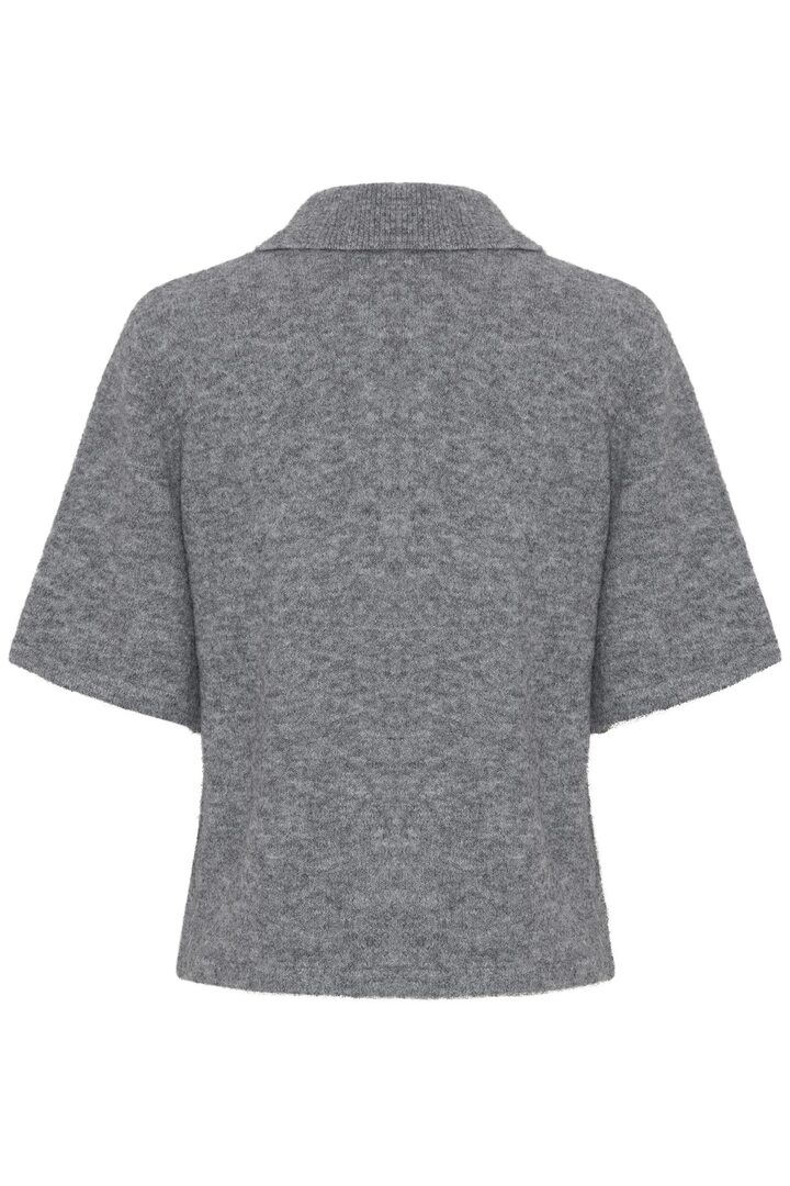 BYOMEA PULLOVER MID GREY MELANGE