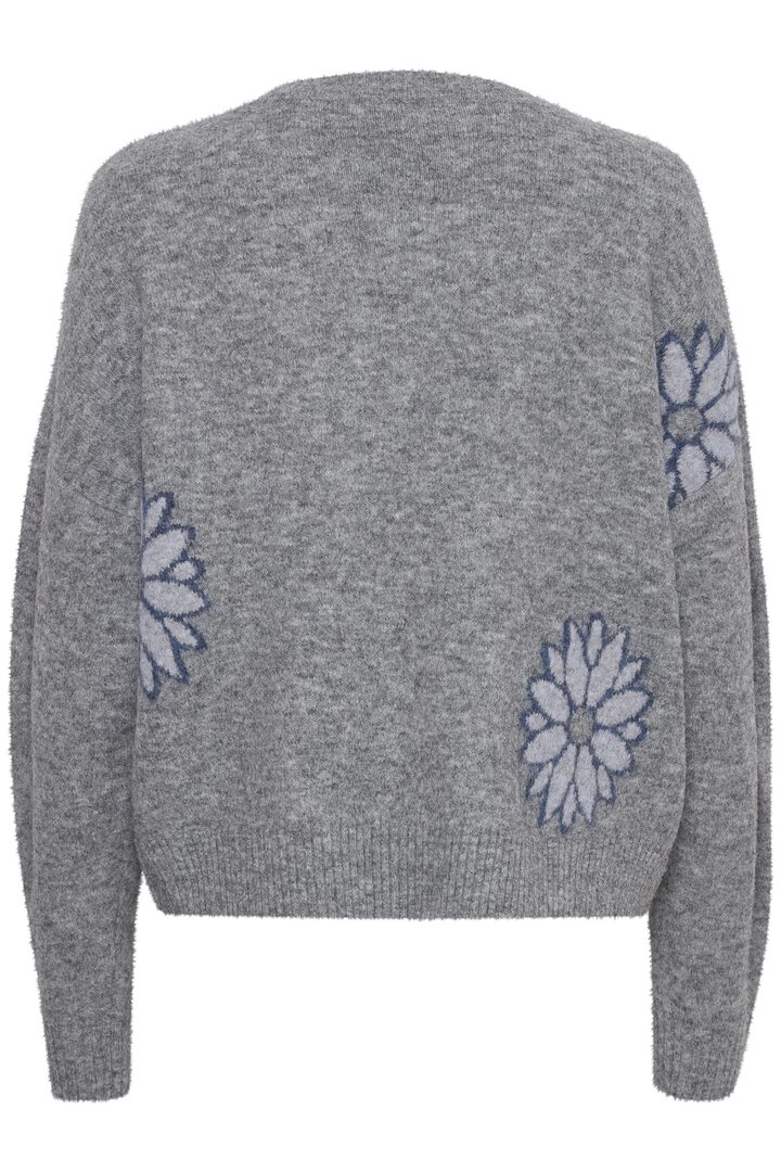 BYOMEA PULLOVER MID GREY MELANGE MIX