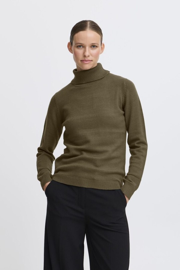 BYMANINA PULLOVER OLIVE NIGHT