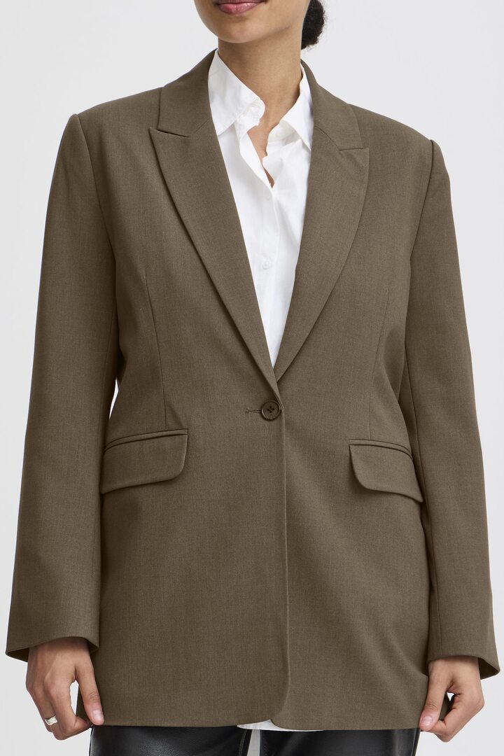 BYDANTA BLAZER SEPIA TINT MELANGE