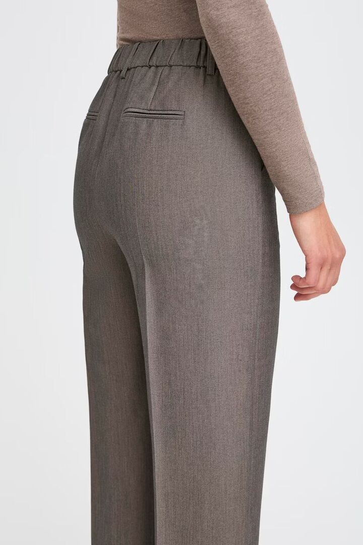 BYDANTA PANTS CASUAL WALNUT MELANGE