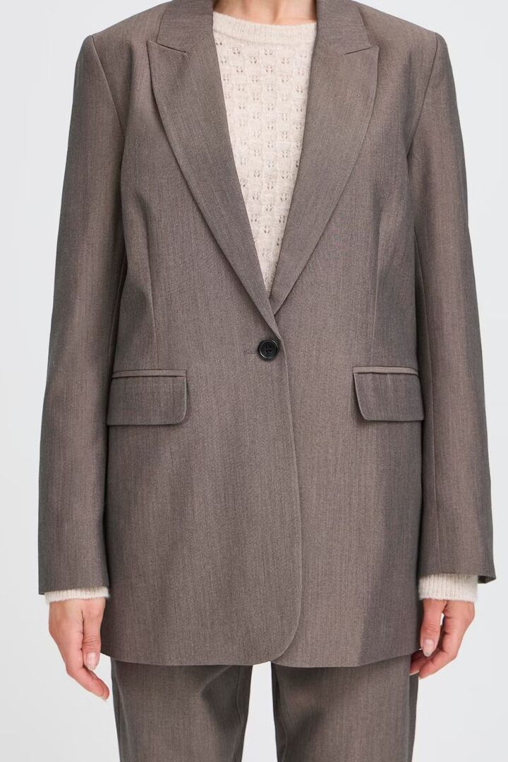BYDANTA Blazer Walnut Melange