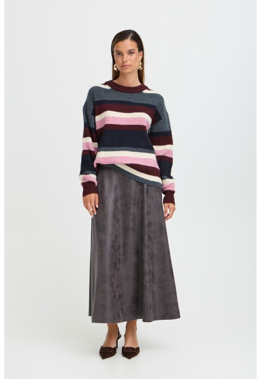 BYONEMA PULLOVER PORT ROYALE MELANGE STRIPE
