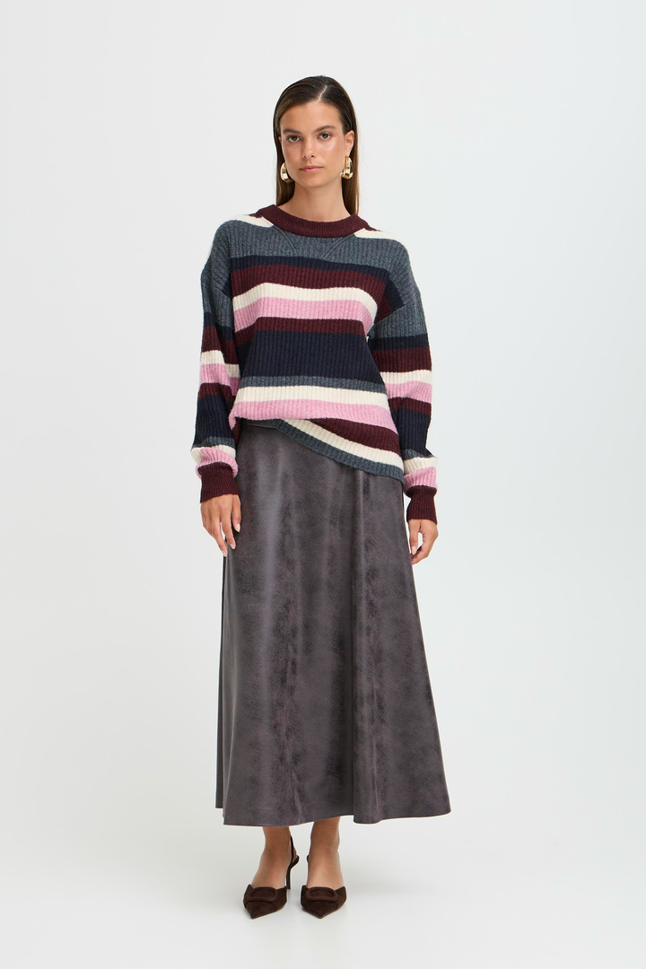 BYONEMA PULLOVER PORT ROYALE MELANGE STRIPE