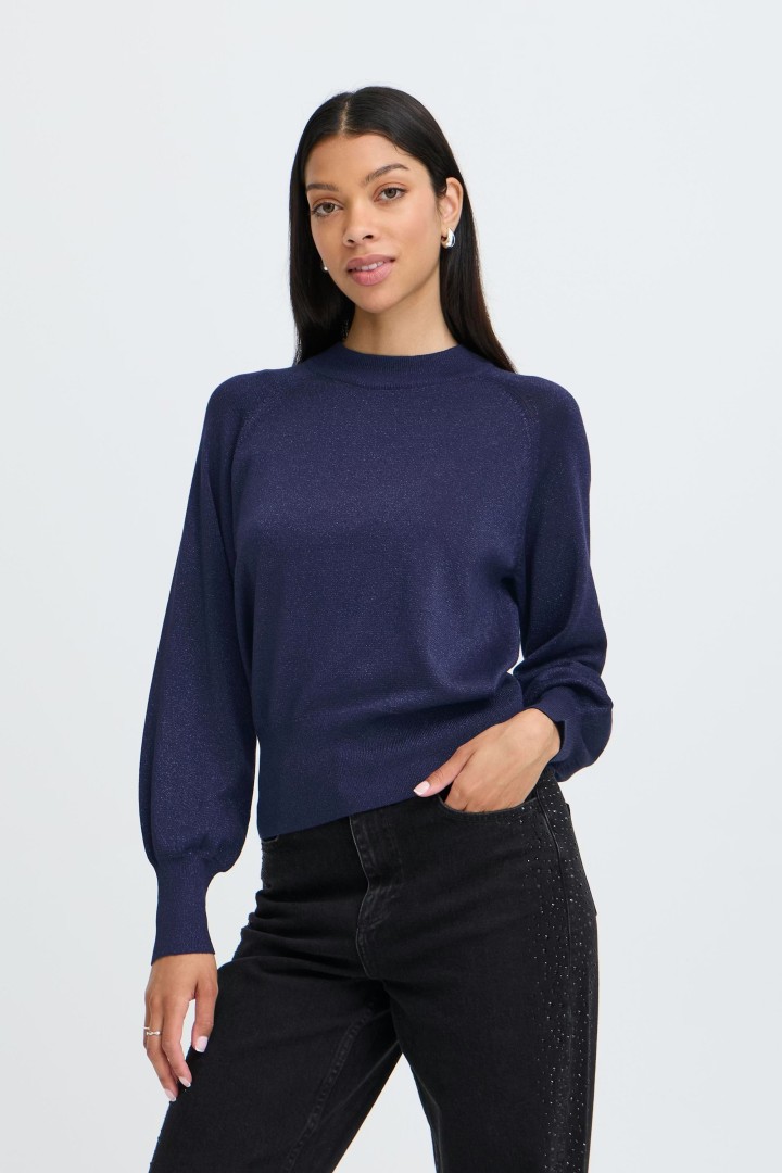 BYMOBBE Pullover Evening Blue