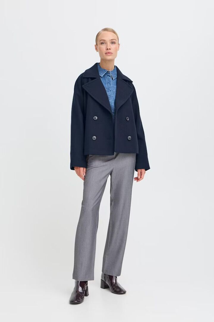 BYCILIA Outerwear Navy Blazer 