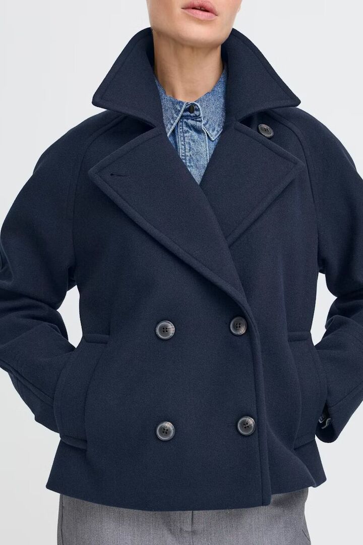 BYCILIA Outerwear Navy Blazer 