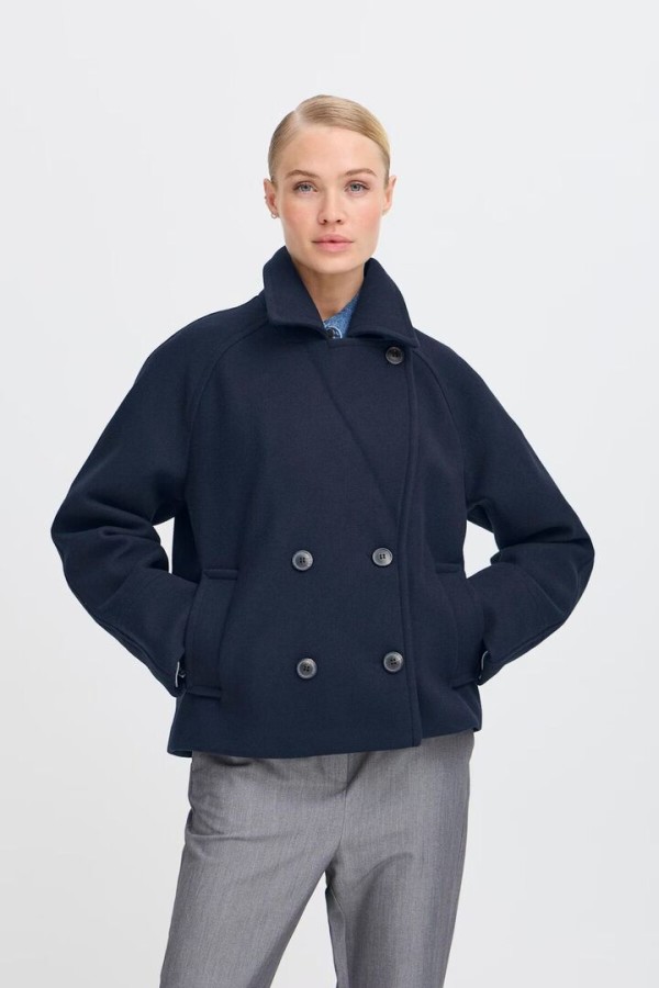 BYCILIA Outerwear Navy Blazer 