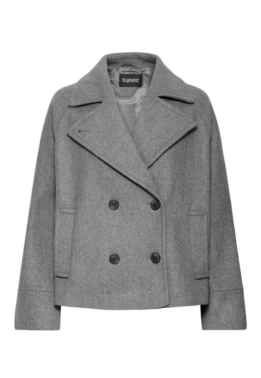 BYCILIA Outerwear Mid Grey Melange