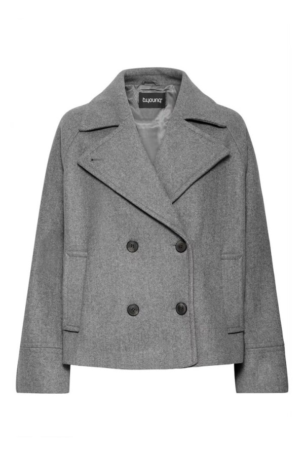 BYCILIA Outerwear Mid Grey Melange