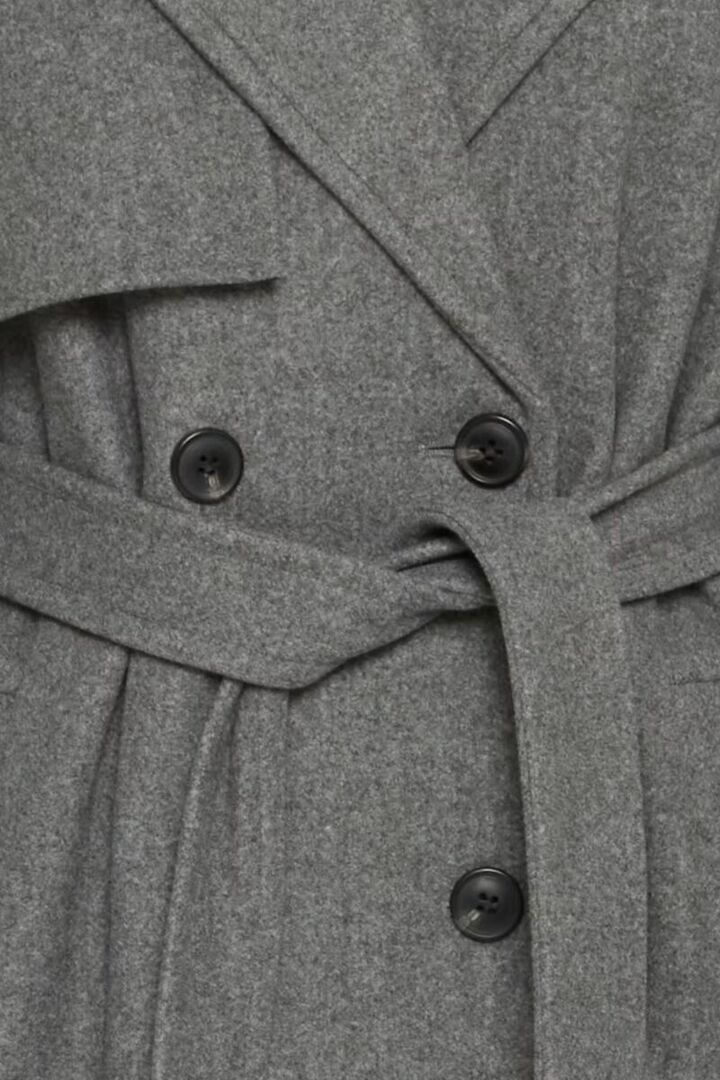 BYCILIA Coat Mid Grey Melange