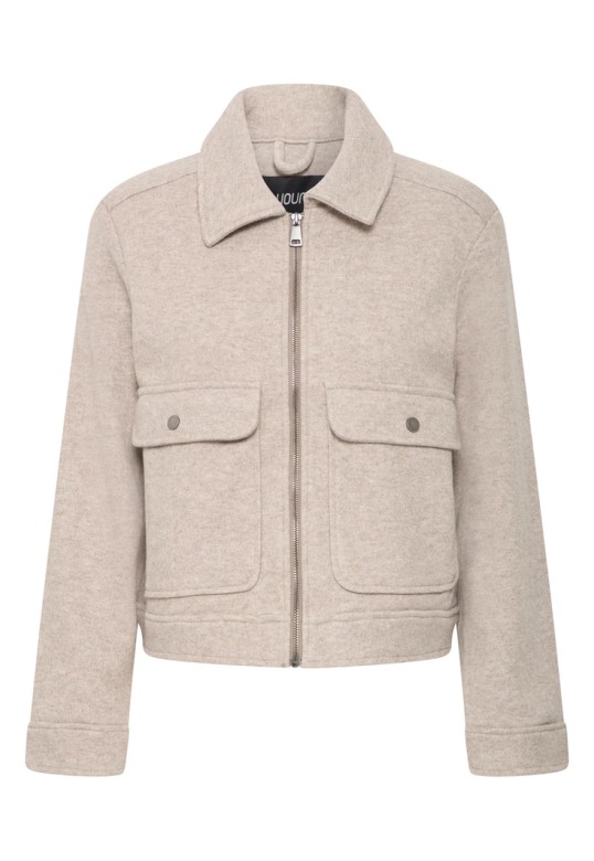 BYBONDY Outerwear Walnut Melange