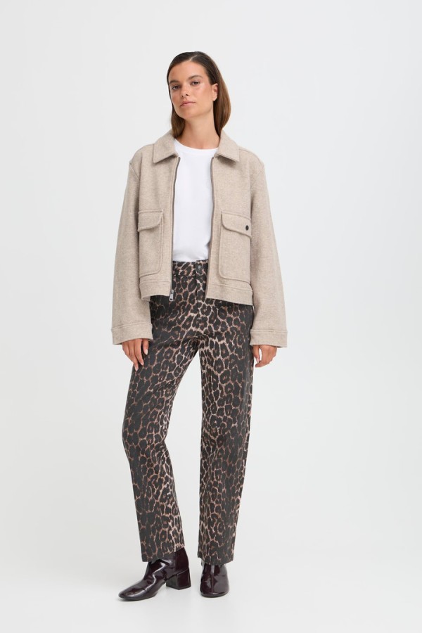 BYBONDY Outerwear Walnut Melange