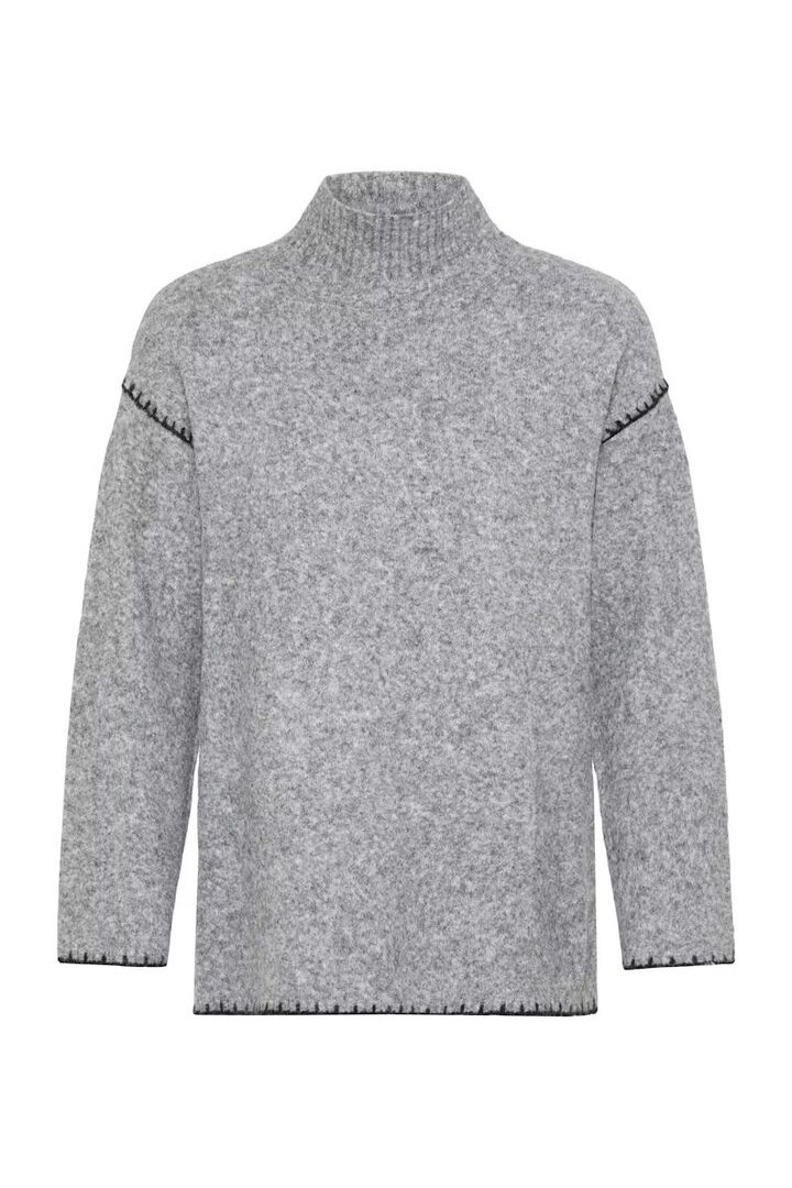 BYOMEA Pullover Mid Grey Melange