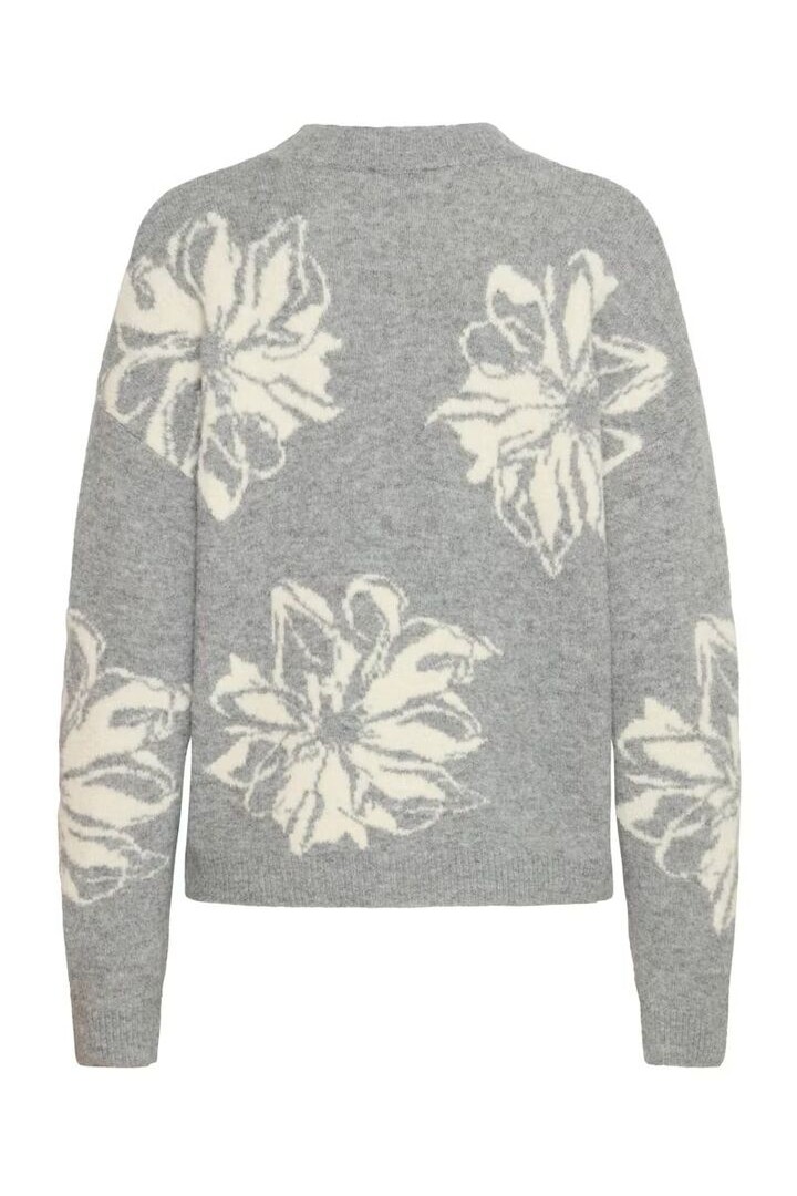 BYOMEA Pullover Mid Grey Melange Mix