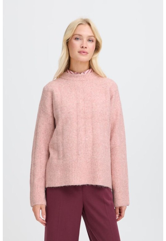 BYOMEA Pullover Pale Mauve Melange