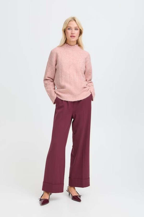 BYOMEA Pullover Pale Mauve Melange