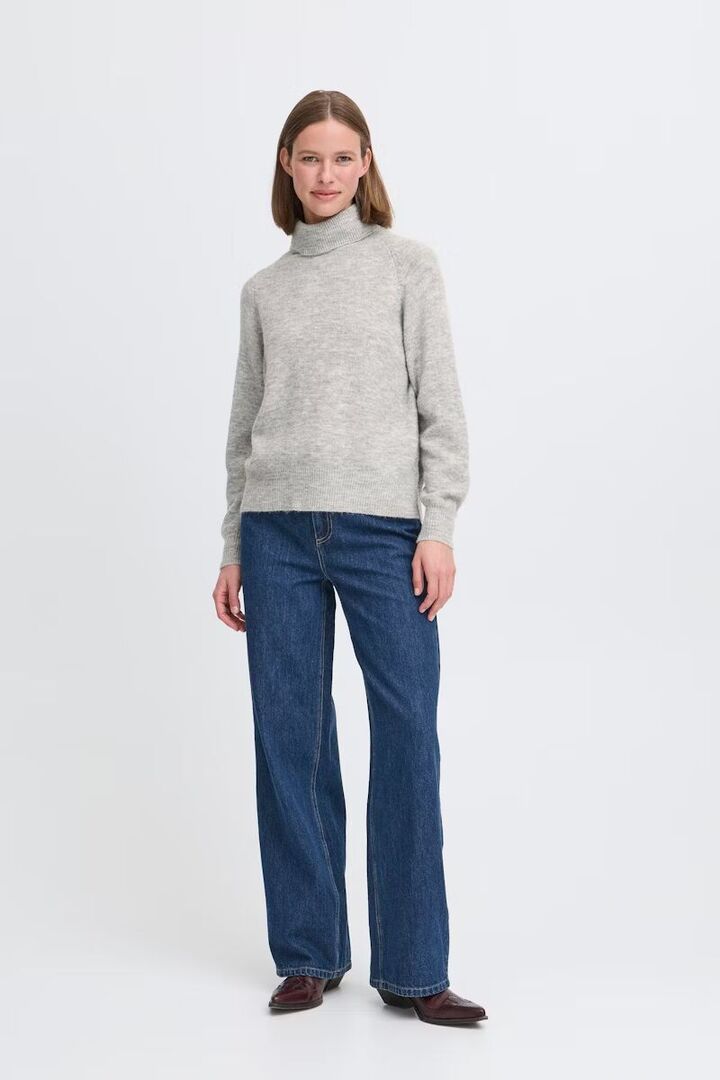 BYMONNA Pullover Mid Grey Melange