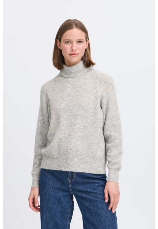 BYMONNA Pullover Mid Grey Melange