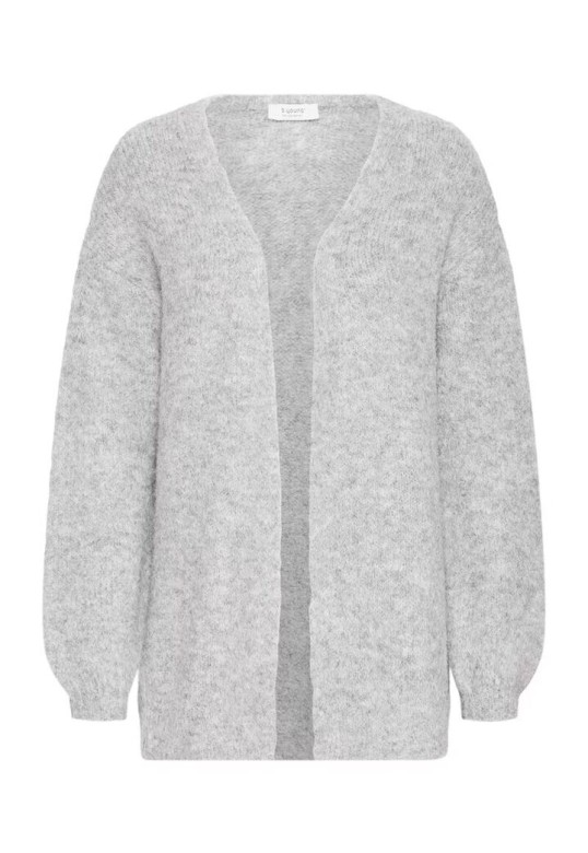 BYMILLERS Cardigan Mid Grey Melange