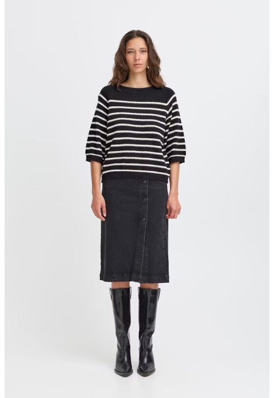 BYMIKALA Pullover Black Mix
