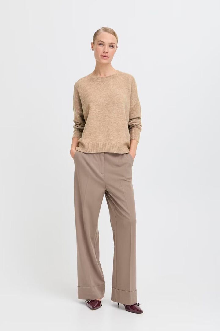 BYMONNA Pullover Walnut Melange