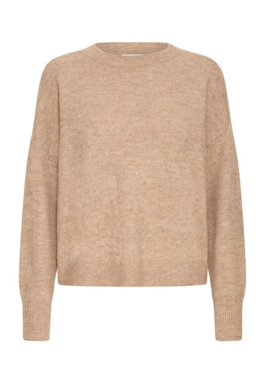 BYMONNA Pullover Walnut Melange