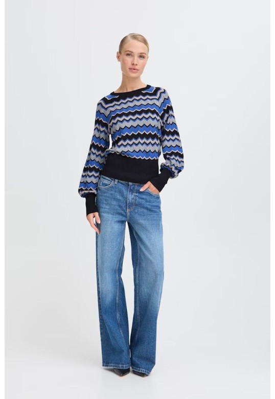 BYMMORLA Pullover Blue Quartz Mix