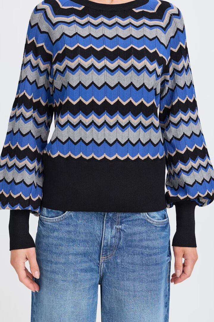 BYMMORLA Pullover Blue Quartz Mix
