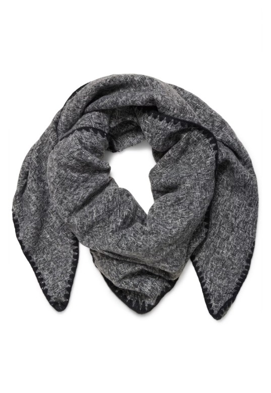 BYVIMAGE Scarf Dark Grey Melange Mix