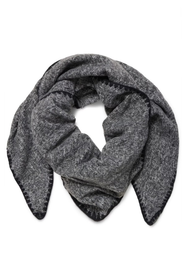 BYVIMAGE Scarf Dark Grey Melange Mix