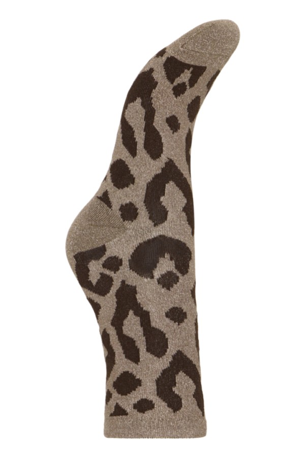 BYWLI SOCKS WALLNUT LEOPARD