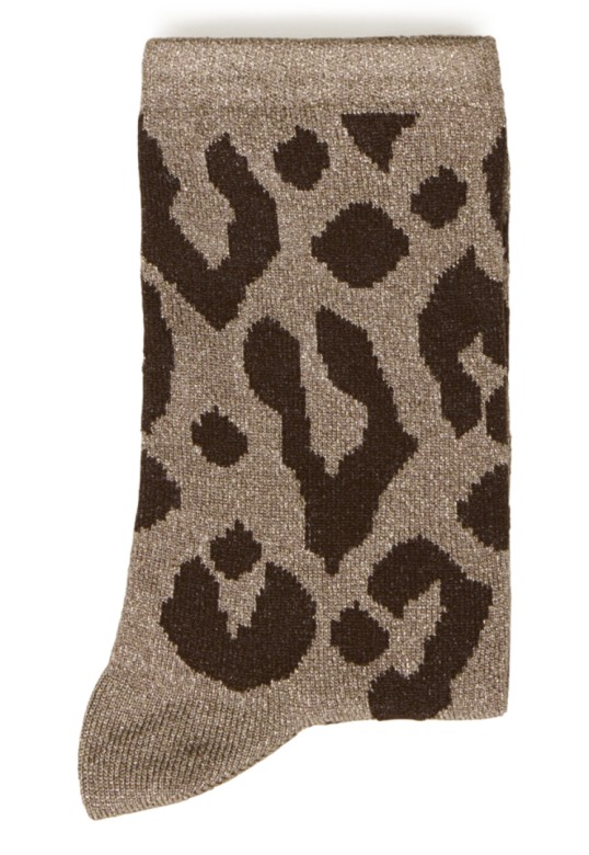 BYWLI SOCKS WALLNUT LEOPARD