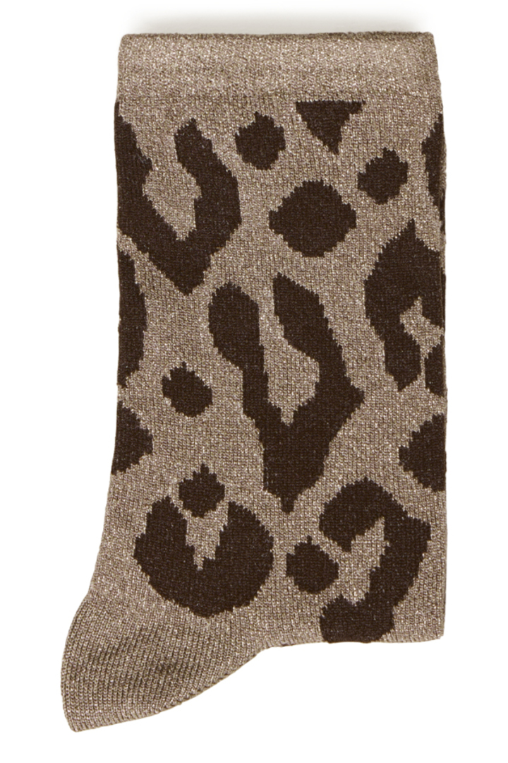 BYWLI SOCKS WALLNUT LEOPARD