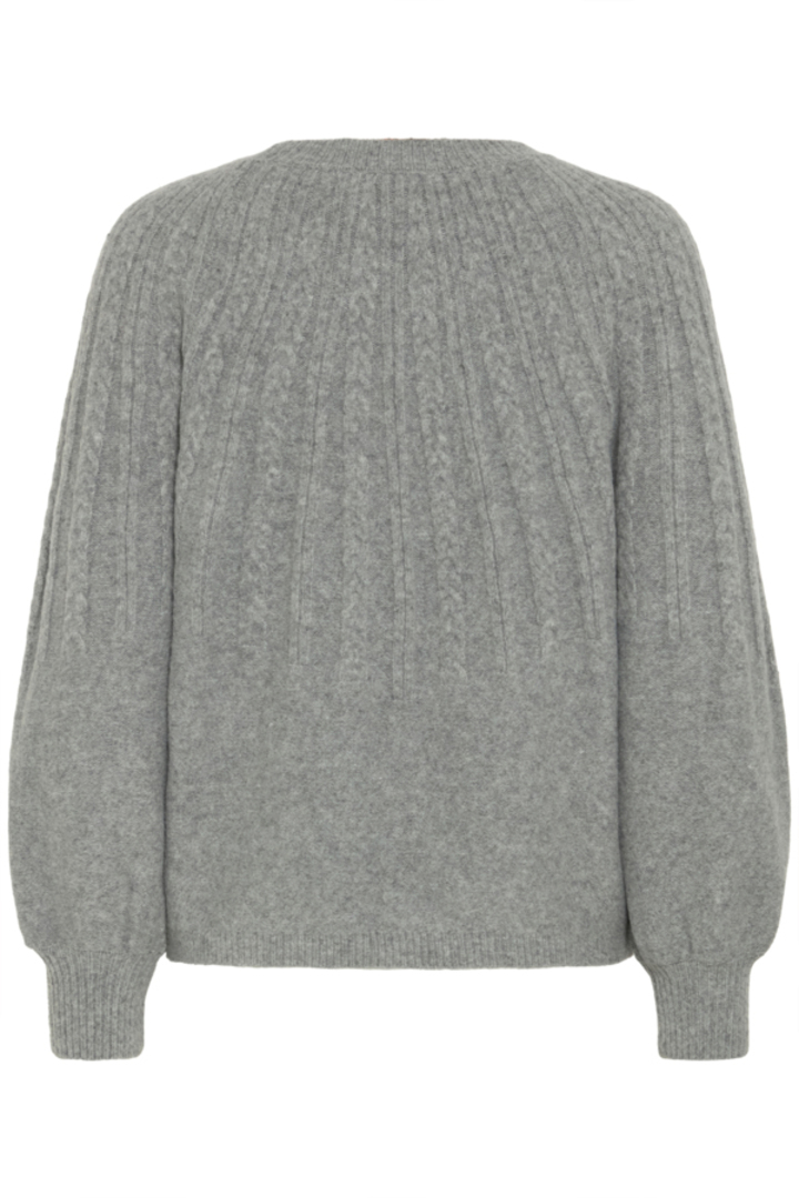 BYMAGGE PULLOVER MID GREY MELANGE