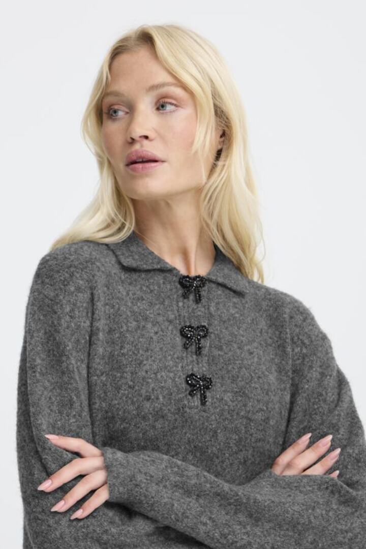 BYOMEA DRESS DARK GREY MELANGE 