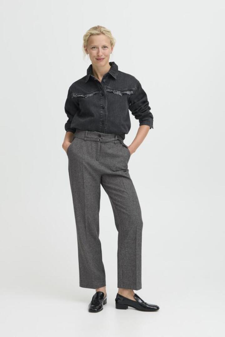 BYETONA PANTS MID GREY MELANGE