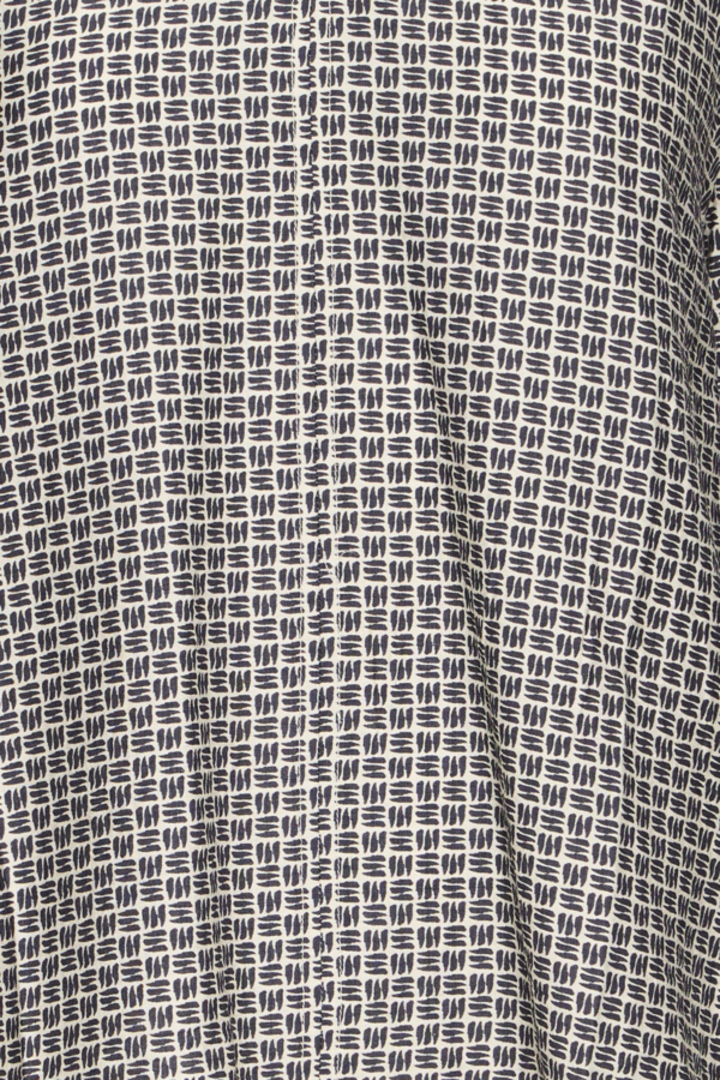 BYIKAIA BLOUSE ASPHALT GEOMETRIC