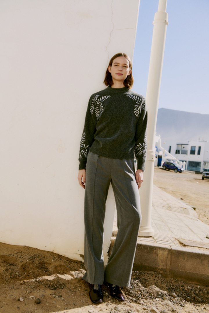 BYMAGGE PULLOVER DARK GREY MELANGE