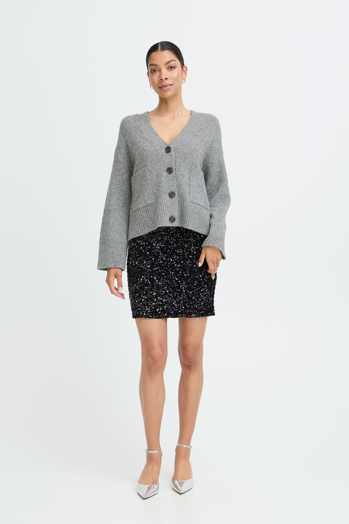 BYOTTI Cardigan Mid Grey Melange