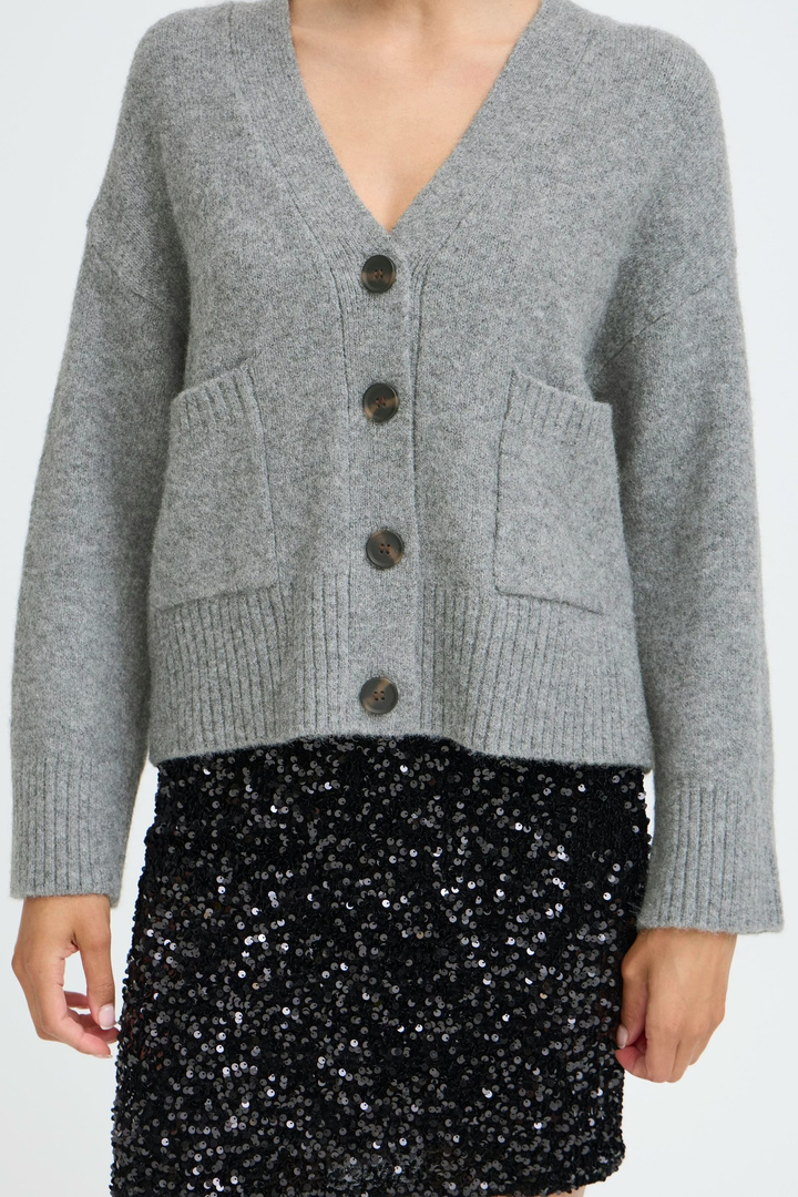 BYOTTI Cardigan Mid Grey Melange